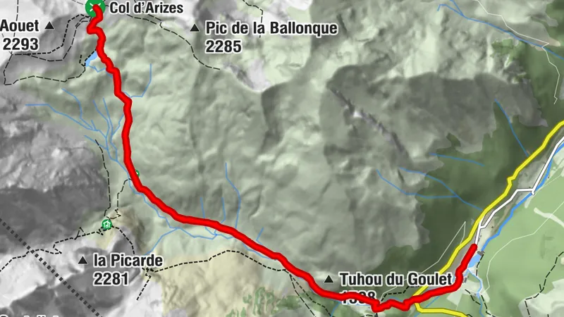 Lac et col d'Arizes