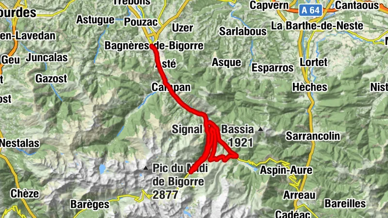 Payolle et Artigues par le Sarrat de Gaye