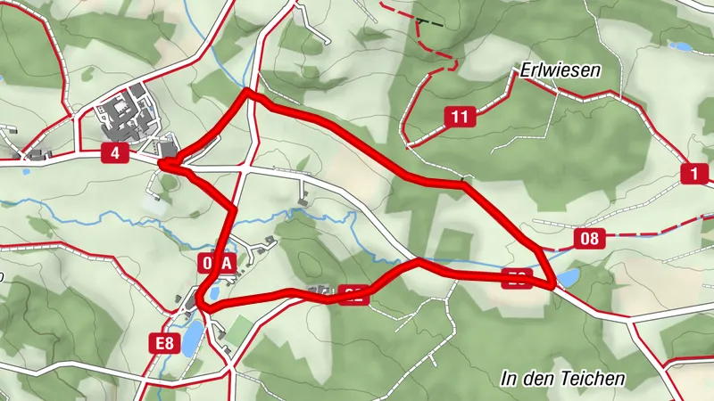 Steinernes Weib, Grün 1 - Xundwärts-Route Moorbad Harbach