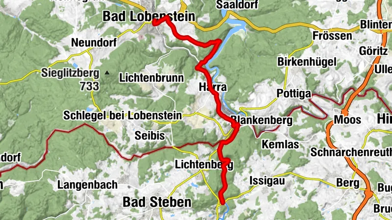 Cycling tour - 13 - "From Bad Lobenstein to Blankenstein into the wild Höllental" Thuringia