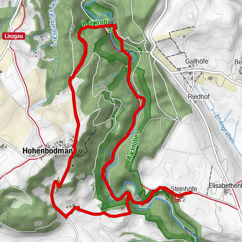 Rundwanderung Aachtobel - Hohenbodman