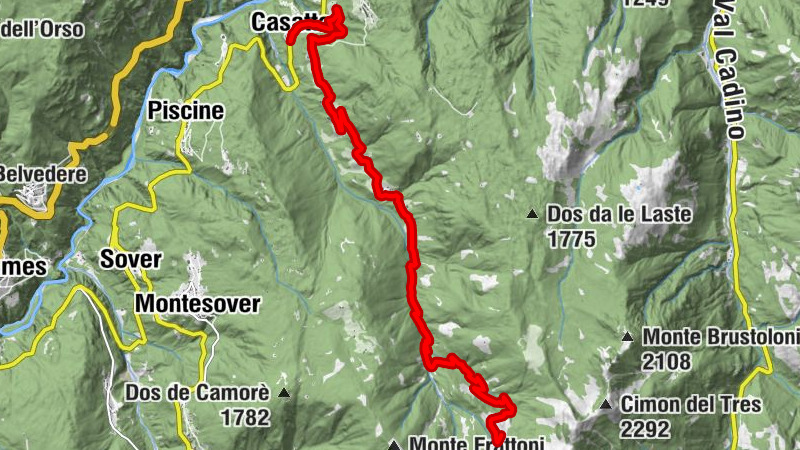 Giro d'Italia climb - Malga le Buse del Sasso