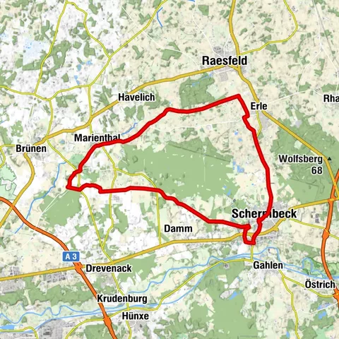 Rennrad Tour Schermbeck - 35er Runde