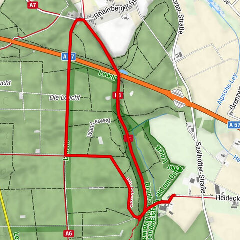 Wandern - Wald - (Er-) LEUCHT (ung) - blaue Route