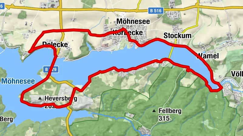 Blau-Grüne Möhnesee-Radtour