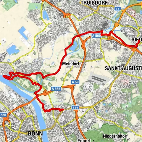 Rheinanbindung Natursteig Sieg