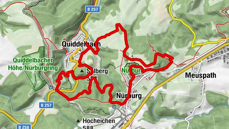 Rundwanderweg | Auf den Spuren der GRÜNEN HÖLLE (Nürburg-Quiddelbach-Nürburg)