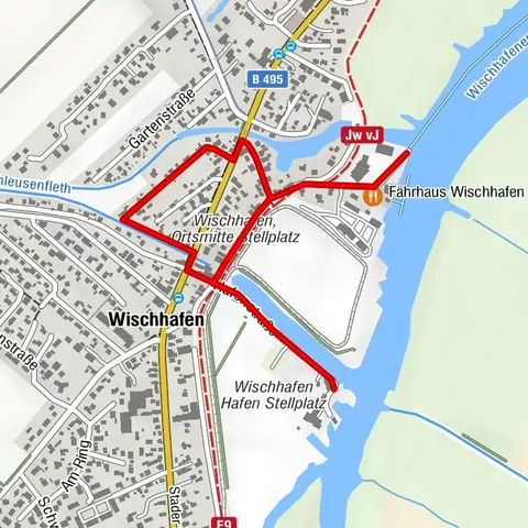 Maritimer Spaziergang Wischhafen