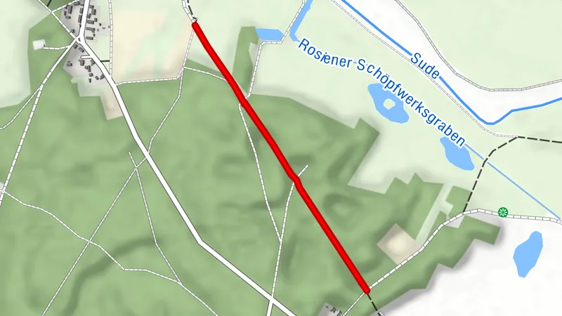 Abkürzung für Wanderweg II Suderniederung