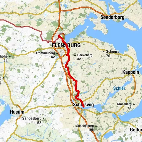 Ochsenweg-Etappe: Von Schleswig nach Niehuus