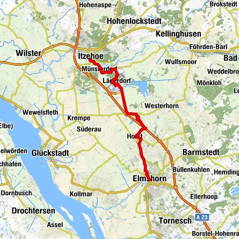 Ochsenweg-Etappe: Von Elmshorn nach Itzehoe