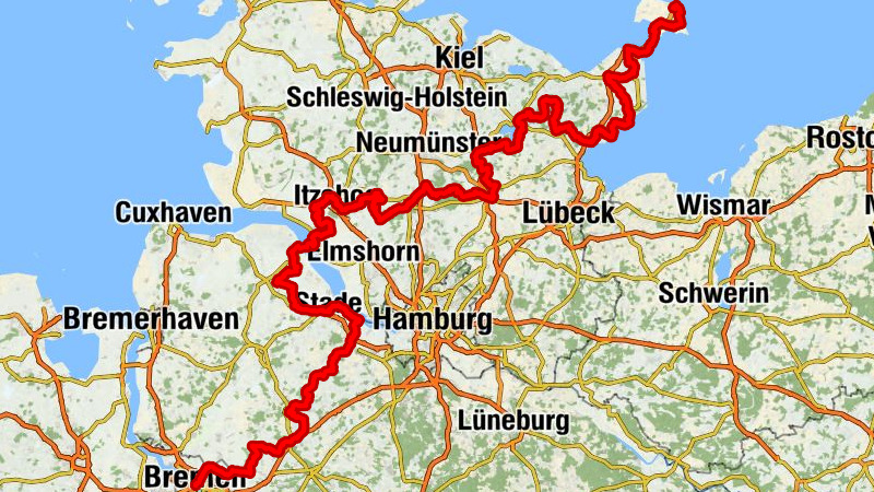 Radfahren auf dem Mönchsweg - mit Leib und Seele (530 km)