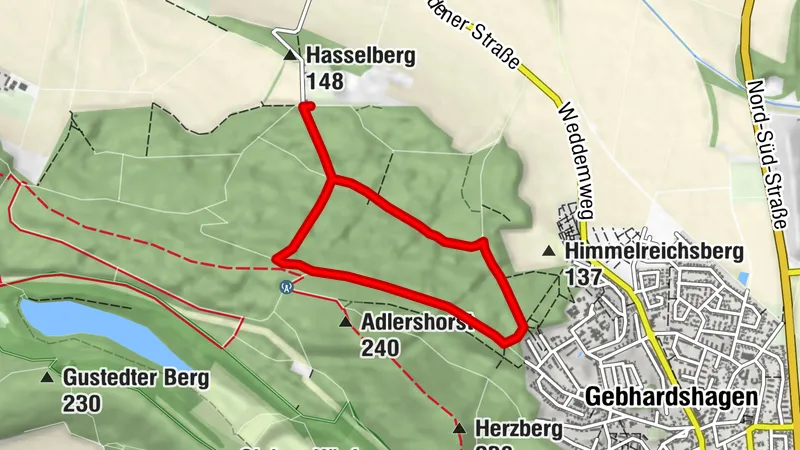 Höhenzug Salzgitter ab Salder