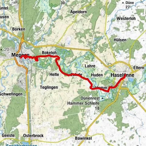 Emsland-Route Variante Haselünne-Meppen