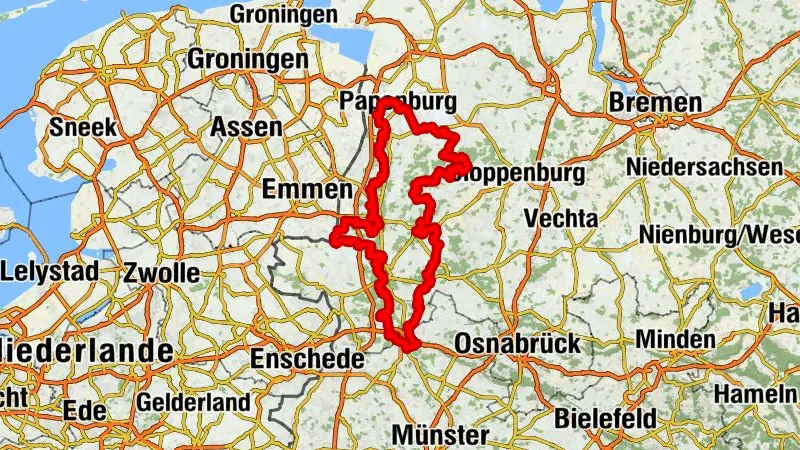 Emsland-Route (395 km)