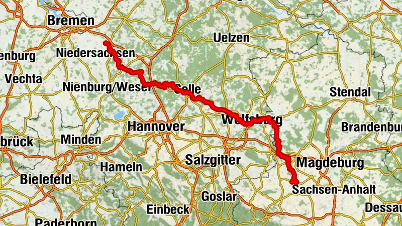 Aller-Radweg von Oschersleben nach Verden