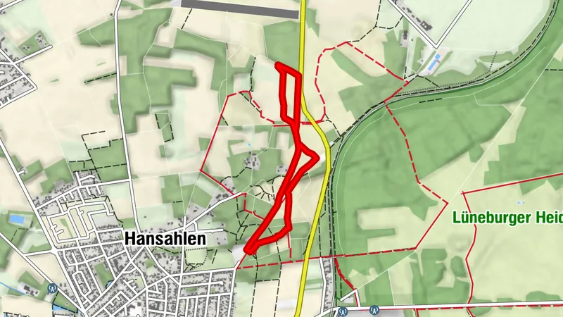 Wanderweg 32 L im Landschaftsschutzgebiet Höpen in Schneverdingen
