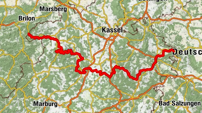 Hessischer Radfernweg R5 - Eder-Fulda-Werra