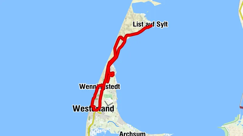 kleine Nord-Rundtour - von Westerland nach List