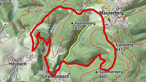 Circular hiking trail - TOP 4 - Masserberg - Fehrenbach Switzerland - Thuringian Forest
