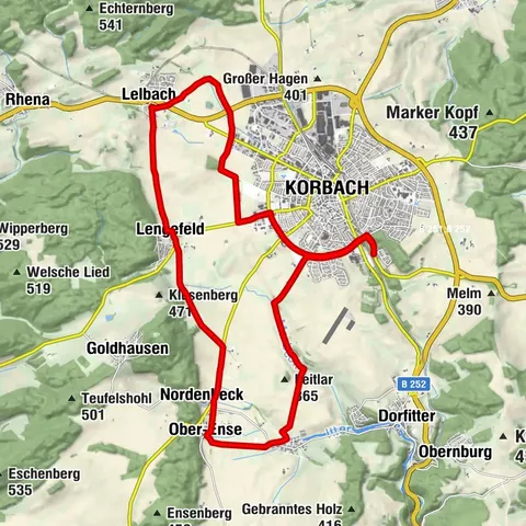 Rundtour Korbacher Hochfläche (KB 1)
