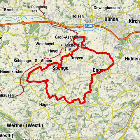 Widukindstadt Enger, Spenge und das Hücker Moor (Tagestour HF6)