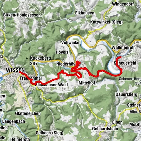 Natursteig Sieg | Etappe 11 | Wissen–Scheuerfeld