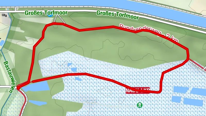Großes Torfmoor Rundwanderweg (blau)