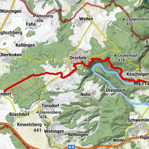 Saar-Hunsrück-Steig - 02. Etappe: Hellendorf – Tünsdorf – Orscholz – Mettlach
