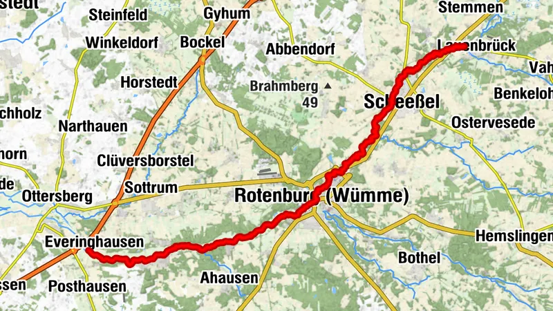 Paddeln auf der Wümme: Lauenbrück - Sottrum