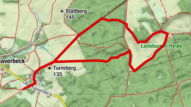 Etappe: Bispingen OT Oberhaverbeck: Weitblick - Zeitblick (9,5 km)