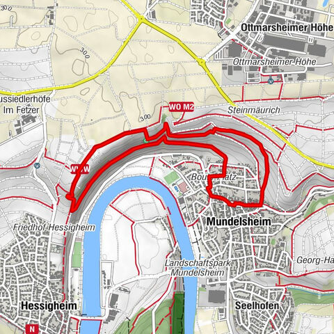 Neckarschleifen-Steillagenrunden: Käsbergrunde Mundelsheim
