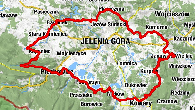 Die Ortsumfahrung von Jelenia Góra / Hirschberg