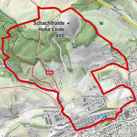 Rundwanderweg zum Gipfel des Schlösschenkopfes