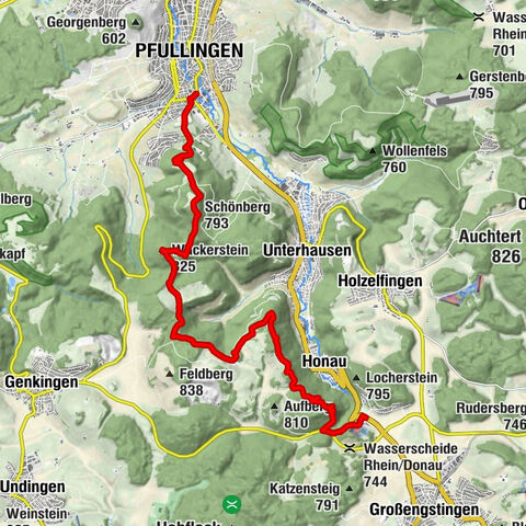 Von Lichtenstein zum Märchenschloss und Schönbergturm