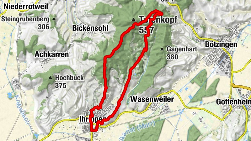 Rebterrassen und Lösshohlgassen