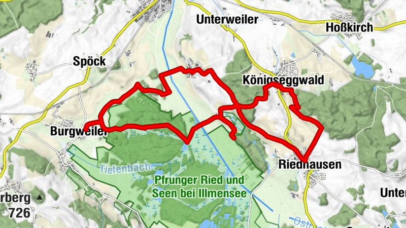 Zu beiden Seiten der Ostrach