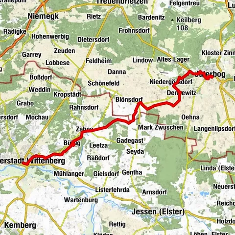Von Jüterbog nach Wittenberg - Der Luther-Tetzel-Weg