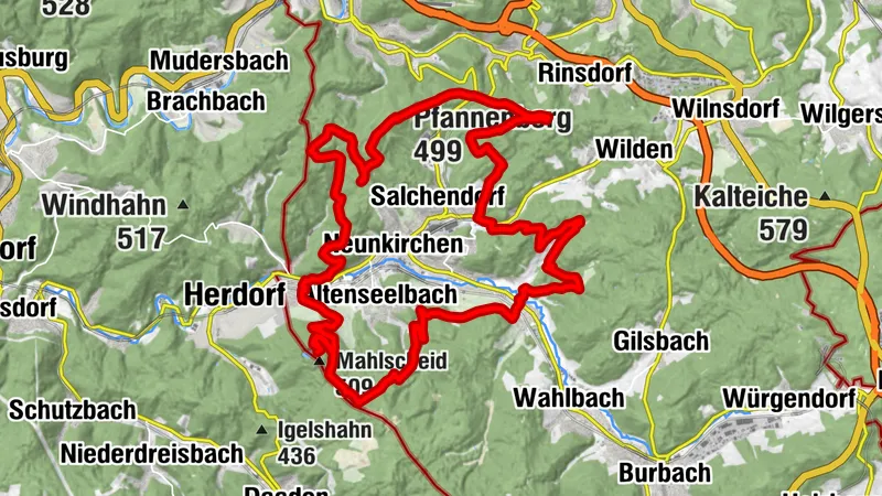Ansichten - Aussichten - Rundwanderung um Neunkirchen