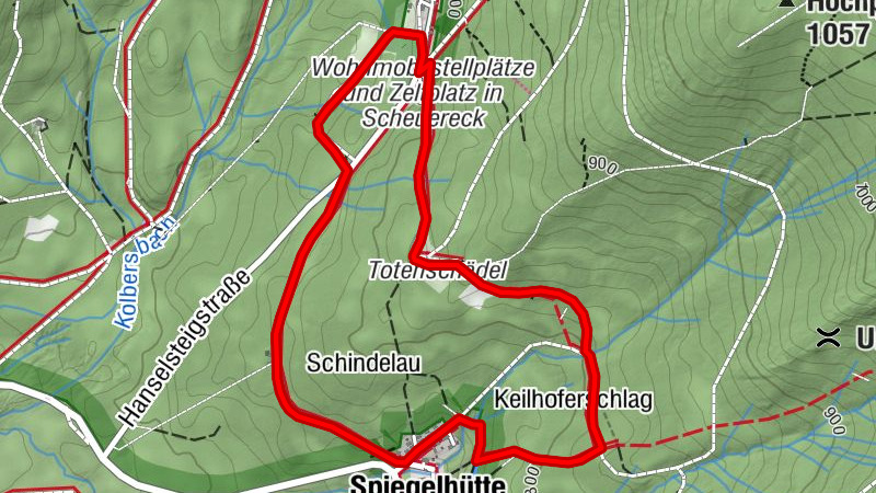 Rundweg Rothirsch - Wanderung zum Rothirschgehege bei Scheuereck