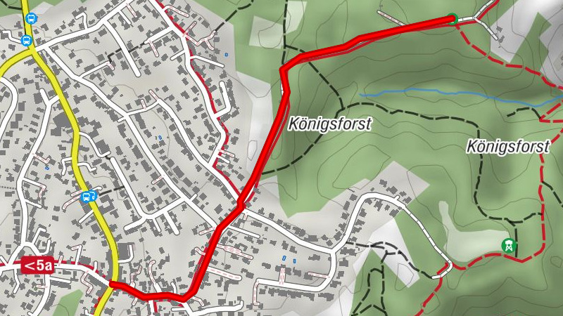 Zuweg Rösrath-Forsbach