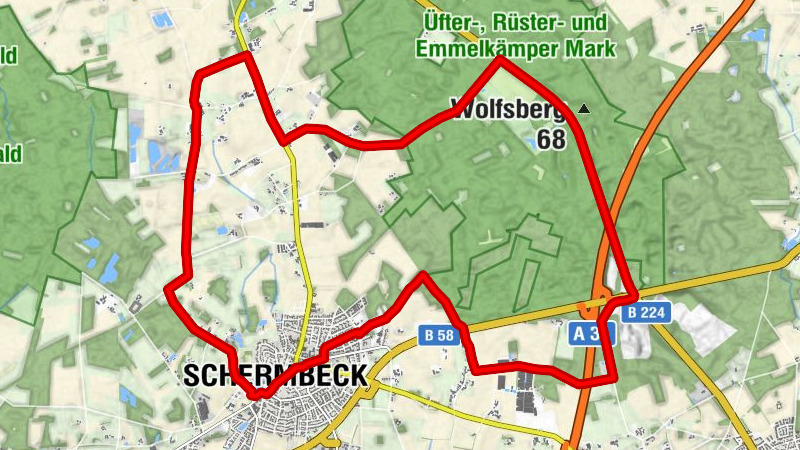 Radtour Schermeck und Umgebung