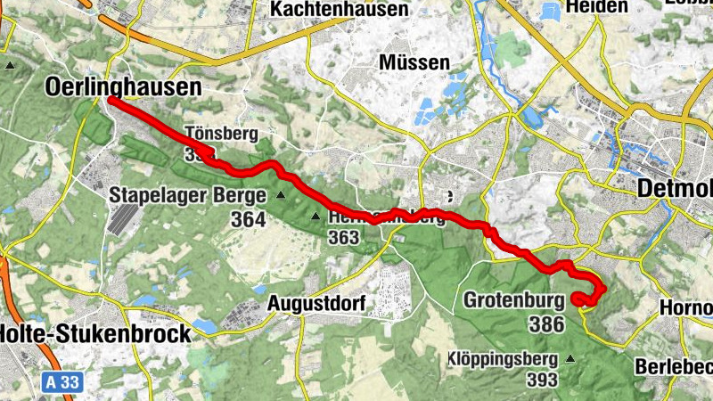 Oerlinghausen - Hermannsdenkmal am 13. Oktober 2023