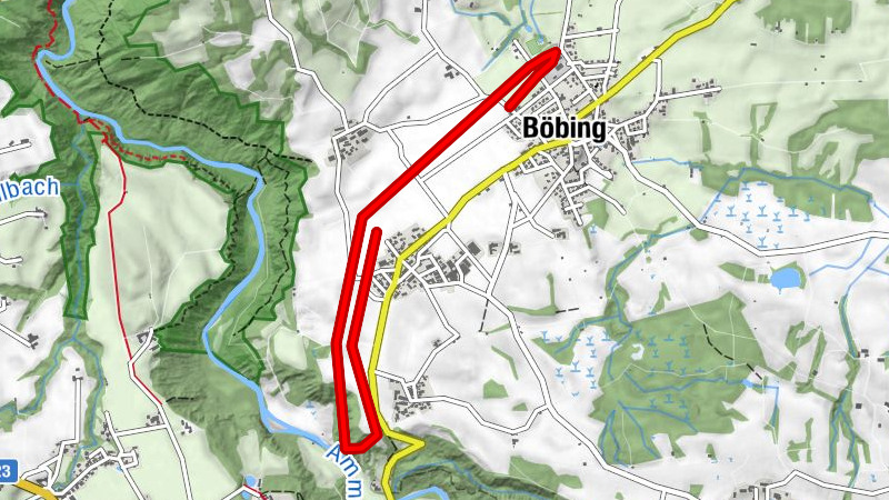 Langlaufloipe Böbing