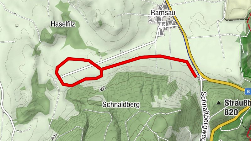 Langlaufloipe Haslach Peiting