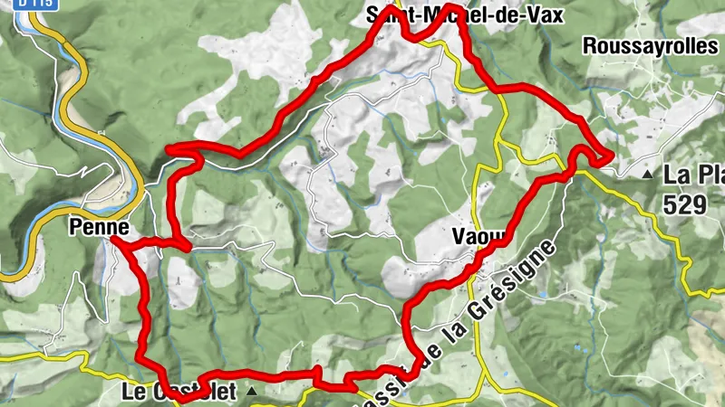 MTB route no.18 Les Suquets