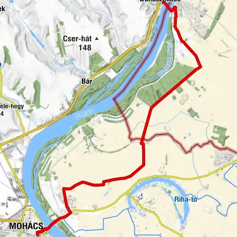 ST314a Dunaszekcső - Mohács (ľavý breh)