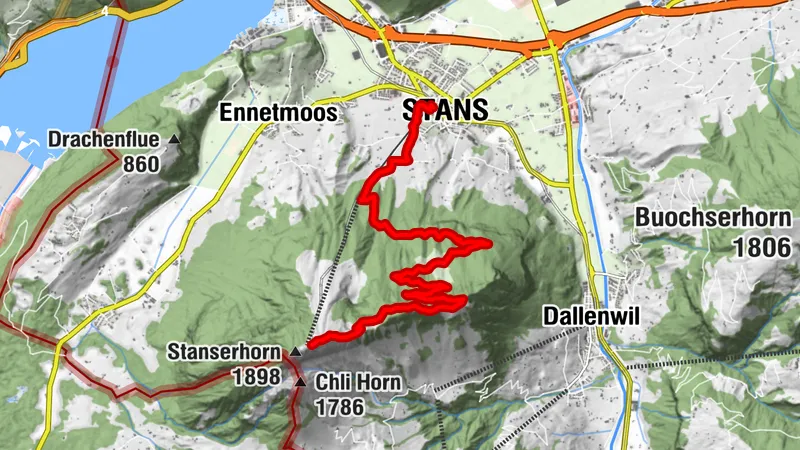 Stans - Kalcherli - Stanserhorn