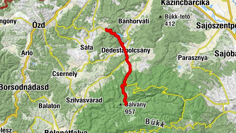 Bánkúti Turistaház - Verebec-vár-bérc - Református templom - Uppony
