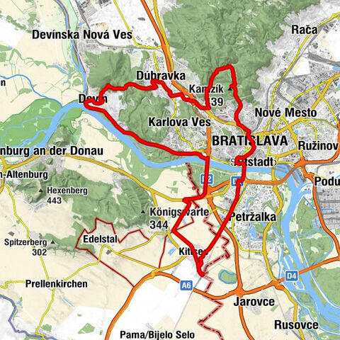 Kittsee - Bratislava - Kamzik TV Tower - Burg Devin